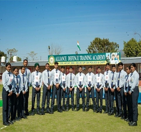 Students undergoing NDA preparation and defence training at Alliance Defence Academy in Dehradun